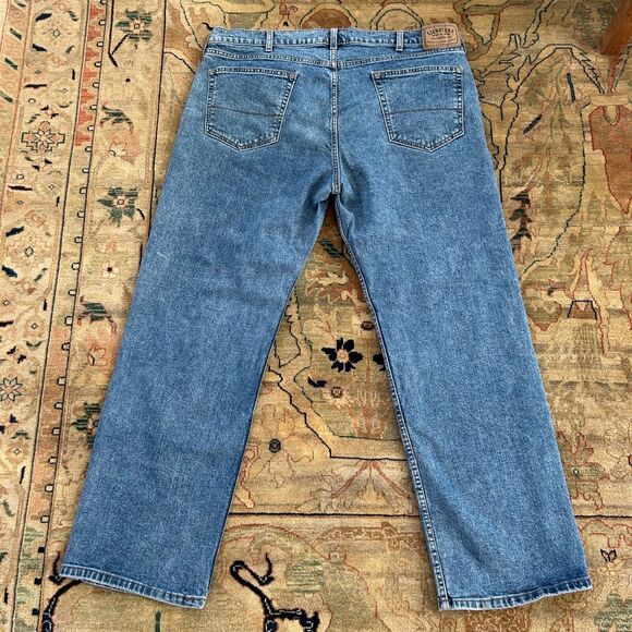 Levi’s 550 Relaxed Fit Blue Denim Jeans Dark Big & Tall Men’s 40x30 - Picture 4 of 7